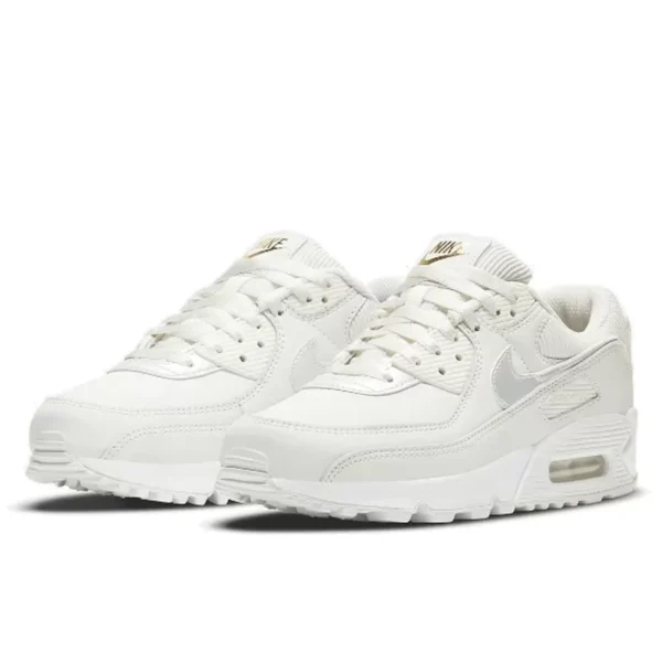 נעלי נייק | Nike Air Max 90 Gold Chain Summit White