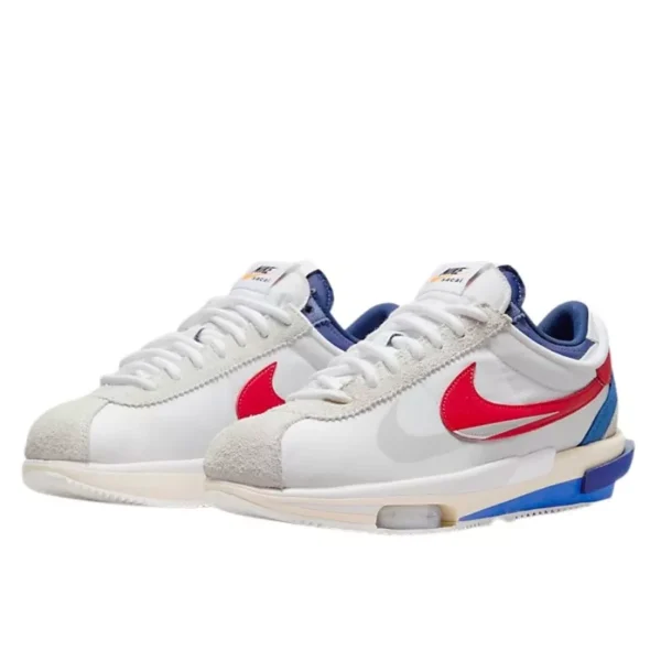 נעלי נייק | Nike Cortez 4.0 Sacai White University Red Blue