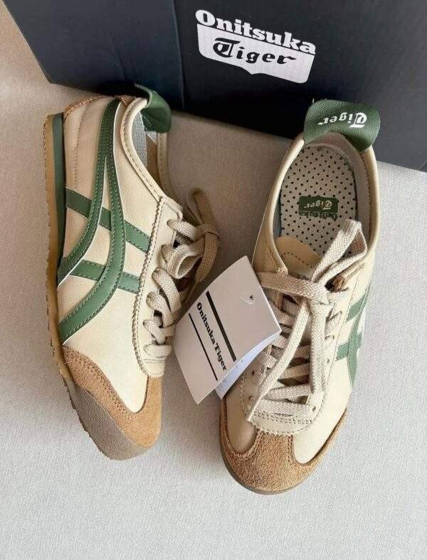 נעלי אוניטסוקה טייגר | Onitsuka Tiger Mexico 66 Beige Grass Green