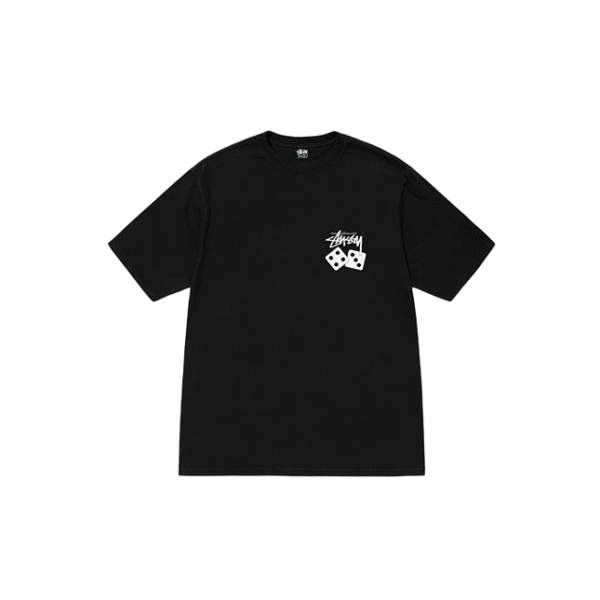 Stüssy Pigment Dyed Dice Tee Black