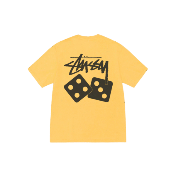 Stüssy Pigment Dyed Dice Tee Yellow