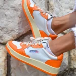 נעלי אוטרי | Autry Low Orange White