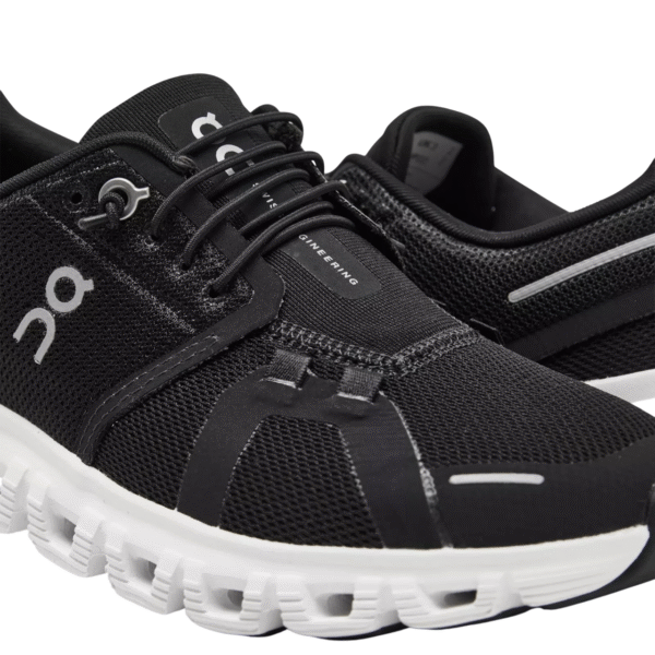נעלי און קלאוד | On Cloud 6 Running Shoes Black/White
