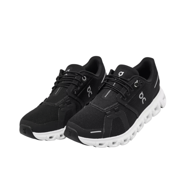 נעלי און קלאוד | On Cloud 6 Running Shoes Black/White