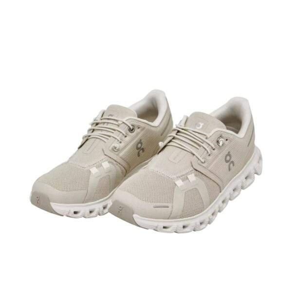 נעלי און קלאוד | On Cloud 6 Running Shoes Pearl/White