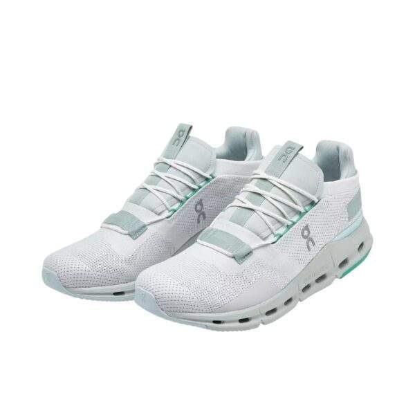 נעלי און קלאוד | On Cloudnova Running Shoes Undyed White/Glacier