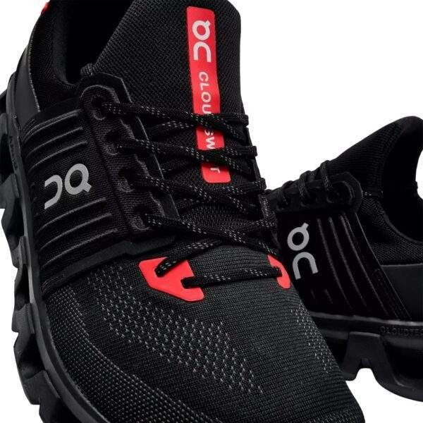 נעלי און קלאוד | On Cloudswift 4 Running Shoes Black/Red/Silver
