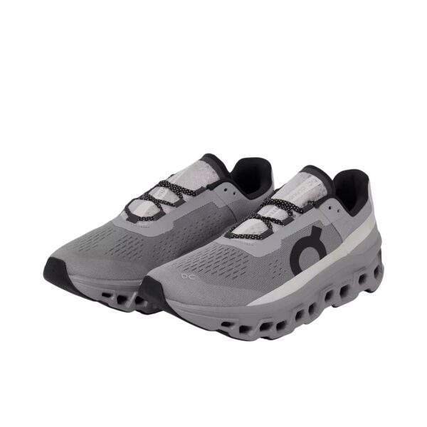 נעלי און קלאוד | On Cloudmonster Running Shoes Alloy/Silver