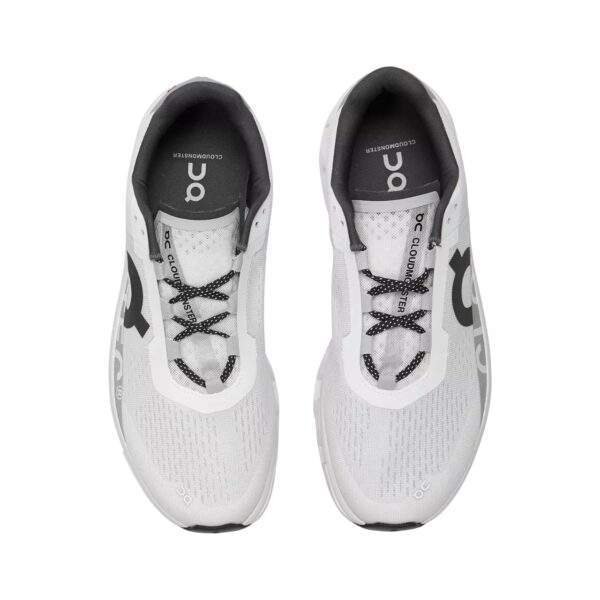 נעלי און קלאוד | On Cloudmonster Running Shoes White/Black