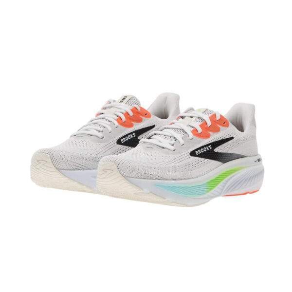 נעלי ברוקס | Brooks Ghost 17 White/ Pink Clay/ Gecko