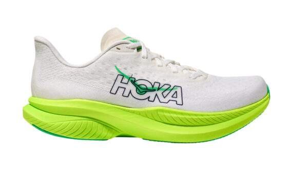 נעלי הוקה | Hoka Mach 6 White/Neon Lime