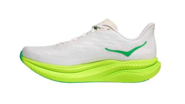 נעלי הוקה | Hoka Mach 6 White/Neon Lime