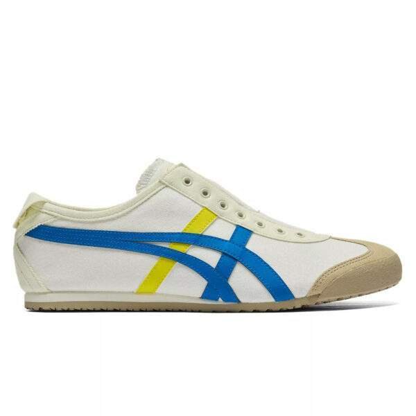 נעלי אוניטסוקה טייגר | Onitsuka Tiger MEXICO 66 SLIP-ON Cream/Directoire Blue