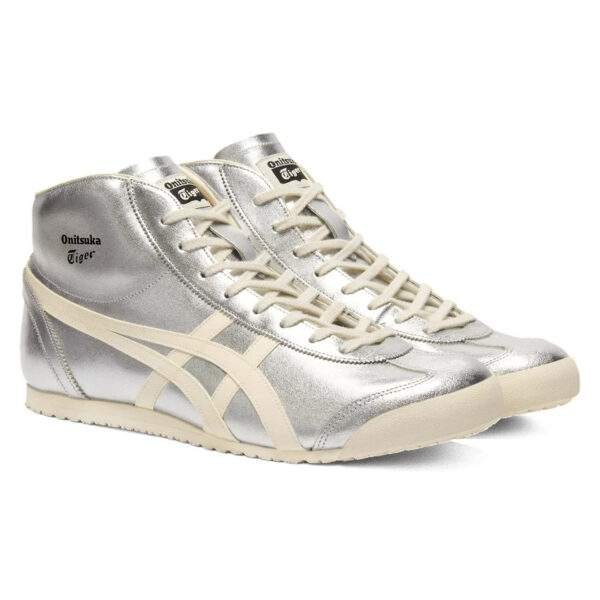נעלי אוניטסוקה טייגר | Onitsuka Tiger MEXICO Mid Runner Silver/Cream