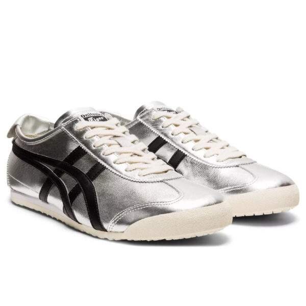 נעלי אוניטסוקה טייגר | Onitsuka Tiger MEXICO 66 Pure Silver/Black
