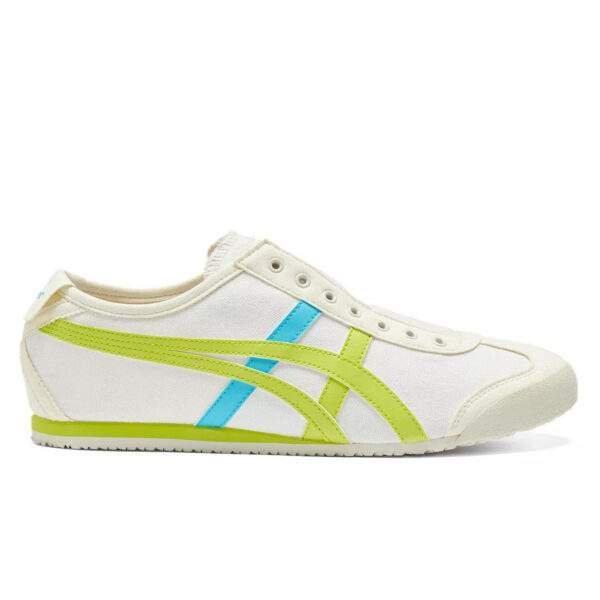 נעלי אוניטסוקה טייגר | Onitsuka Tiger MEXICO 66 SLIP-ON Cream/Neon Lime