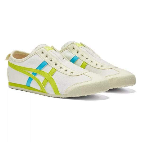 נעלי אוניטסוקה טייגר | Onitsuka Tiger MEXICO 66 SLIP-ON Cream/Neon Lime