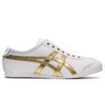 נעלי אוניטסוקה טייגר | Onitsuka Tiger MEXICO 66 SLIP-ON White/Pure Gold
