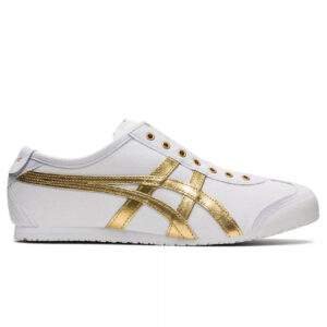 נעלי אוניטסוקה טייגר | Onitsuka Tiger MEXICO 66 SLIP-ON White/Pure Gold