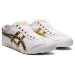 נעלי אוניטסוקה טייגר | Onitsuka Tiger MEXICO 66 SLIP-ON White/Pure Gold