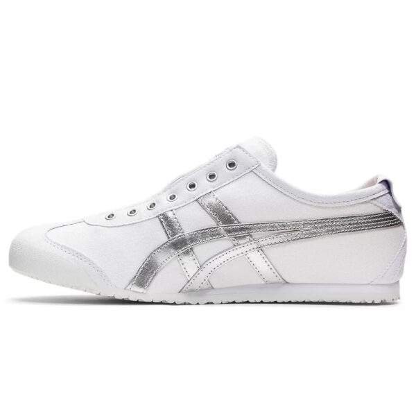 נעלי אוניטסוקה טייגר | Onitsuka Tiger MEXICO 66 SLIP-ON White/Pure Silver