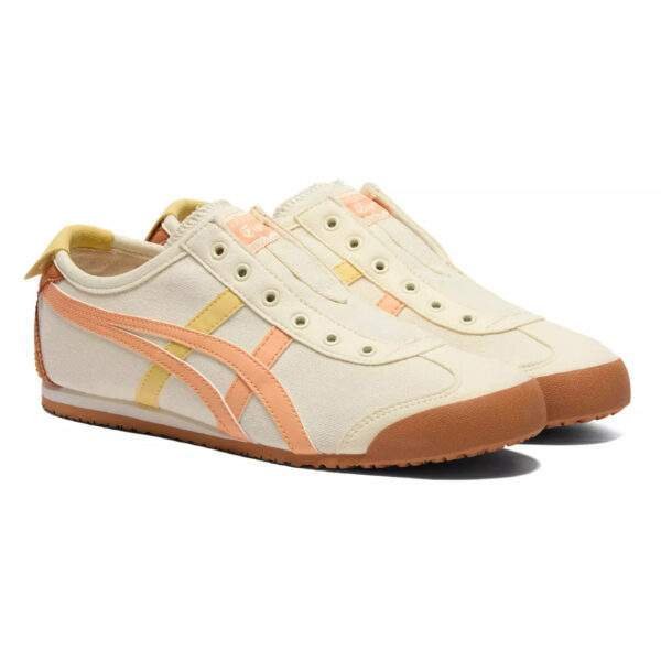 נעלי אוניטסוקה טייגר | Onitsuka Tiger MEXICO 66 SLIP-ON Ivory/Summer Dune
