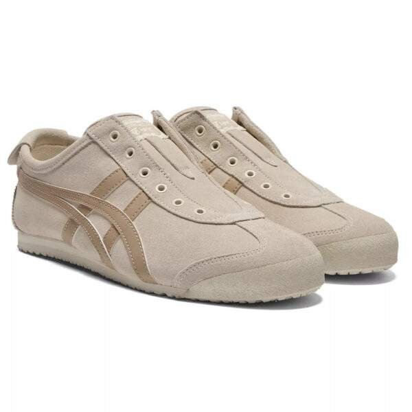 נעלי אוניטסוקה טייגר | Onitsuka Tiger MEXICO 66 SLIP-ON Birch/Wood Crepe