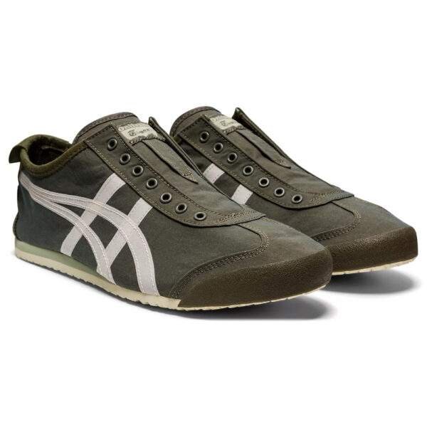 נעלי אוניטסוקה טייגר | Onitsuka Tiger MEXICO 66 SLIP-ON Mantle Green/Birch