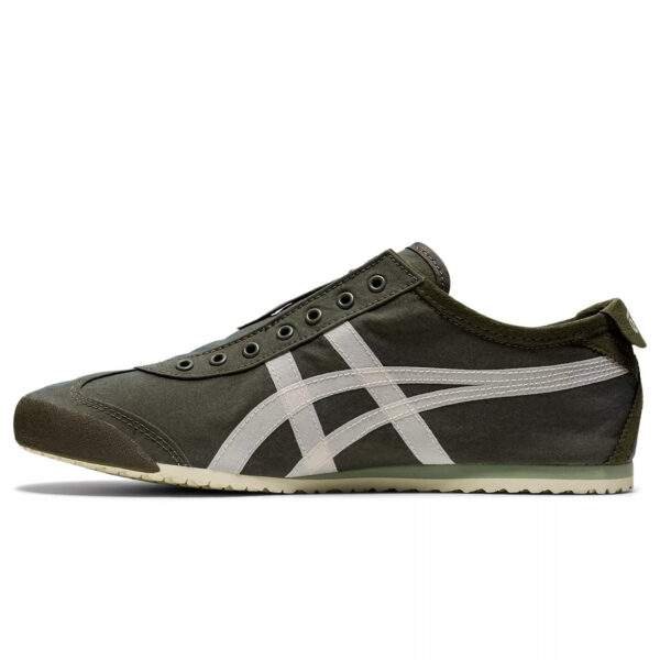 נעלי אוניטסוקה טייגר | Onitsuka Tiger MEXICO 66 SLIP-ON Mantle Green/Birch