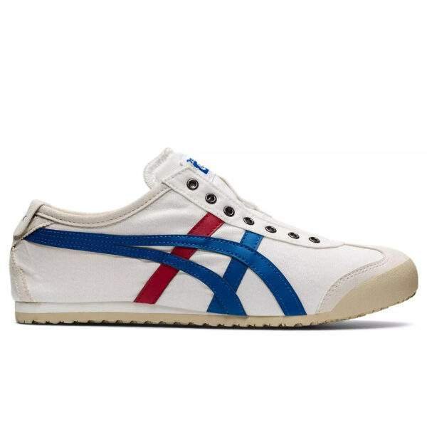 נעלי אוניטסוקה טייגר | Onitsuka Tiger MEXICO 66 SLIP-ON White/Tricolor