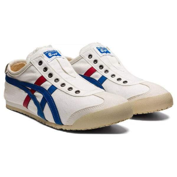 נעלי אוניטסוקה טייגר | Onitsuka Tiger MEXICO 66 SLIP-ON White/Tricolor