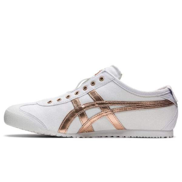 נעלי אוניטסוקה טייגר | Onitsuka Tiger MEXICO 66 SLIP-ON White/Rose Gold