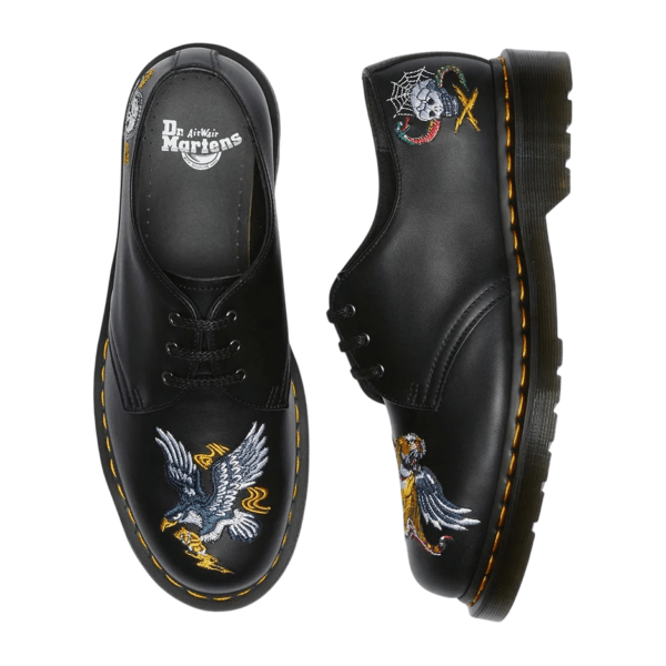 ד״ר מרטנס | Dr. Martens 1461 Souvenir Embroidered Leather Shoes