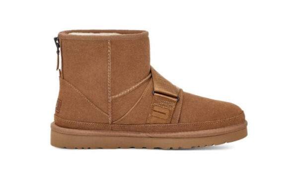 נעלי האג גברים | UGG Men's Classic Mini Quickclick Boot Brown
