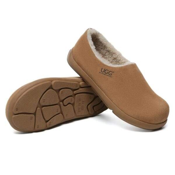 נעלי האג גברים | UGG Men's Ankle Clog UGG Slippers Chestnut