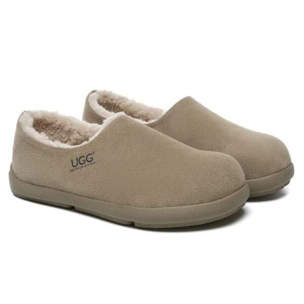 נעלי האג גברים | UGG Men's Ankle Clog UGG Slippers Khaki