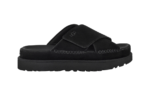 נעלי האג גברים | UGG Goldenstar Cross Slide Black