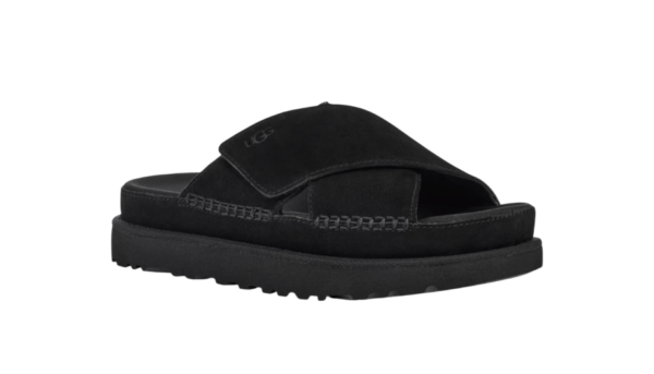 נעלי האג גברים | UGG Goldenstar Cross Slide Black