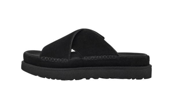 נעלי האג גברים | UGG Goldenstar Cross Slide Black