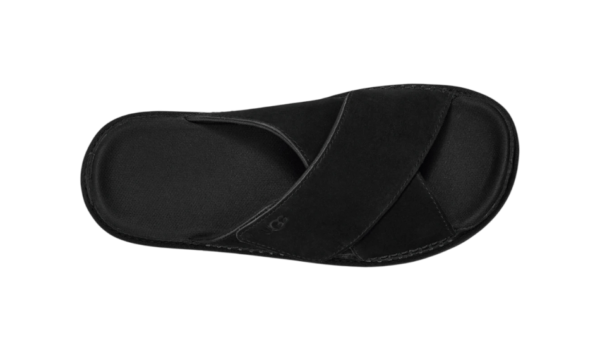 נעלי האג גברים | UGG Goldenstar Cross Slide Black