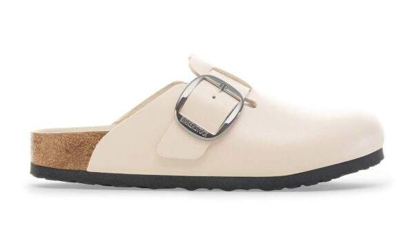 כפכפי בירקנשטוק | Birkenstock Boston Big Buckle Oyster Dressy Leather