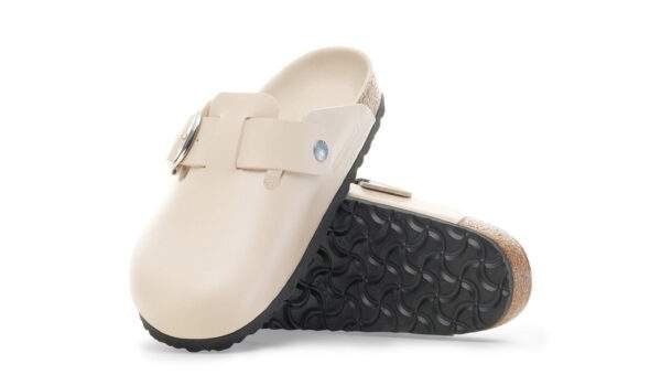 כפכפי בירקנשטוק | Birkenstock Boston Big Buckle Oyster Dressy Leather