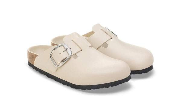 כפכפי בירקנשטוק | Birkenstock Boston Big Buckle Oyster Dressy Leather