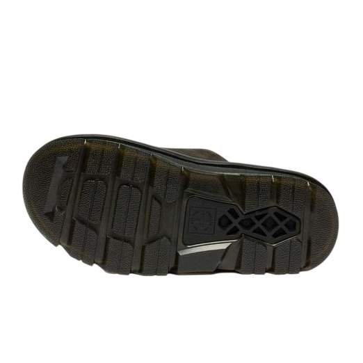 סנדלי דר מרטינס פלטפורמה | Dr. Martens Zebzag Suede Platform Slides Black