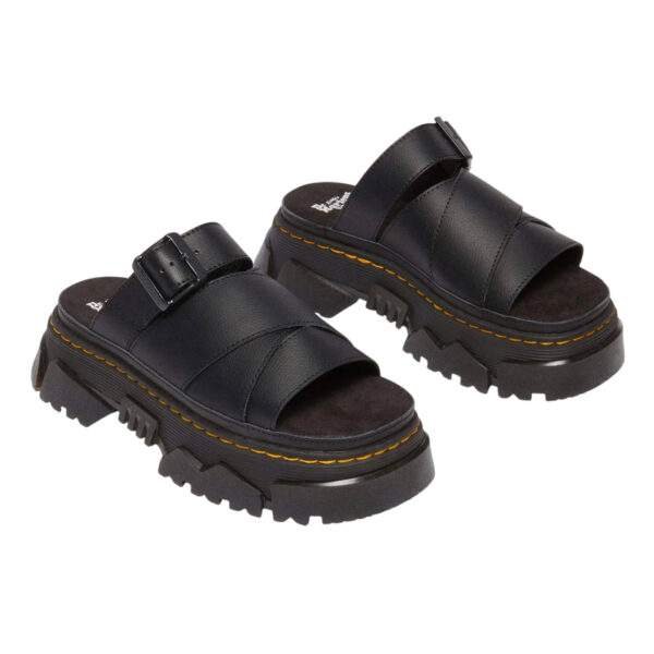 ד״ר מרטנס | Dr. Martens Mattison Leather Slide Sandals Black