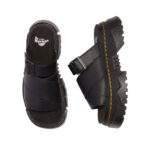 ד״ר מרטנס | Dr. Martens Mattison Leather Slide Sandals Black