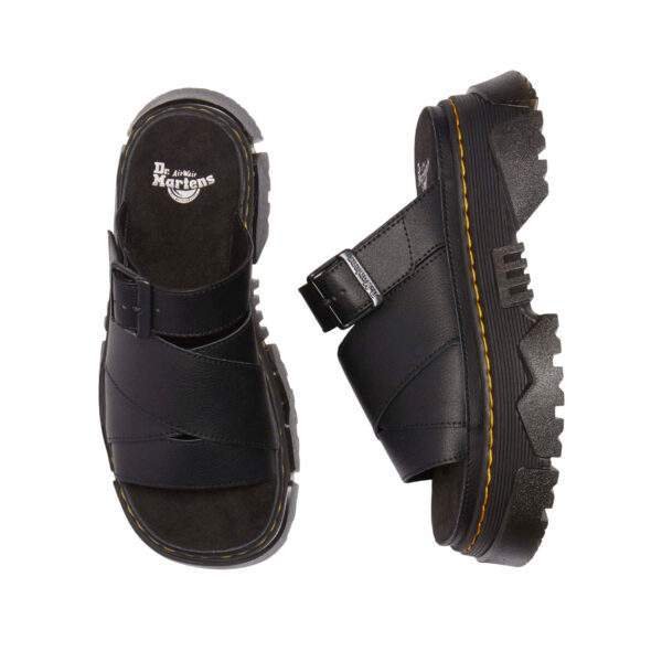 ד״ר מרטנס | Dr. Martens Mattison Leather Slide Sandals Black
