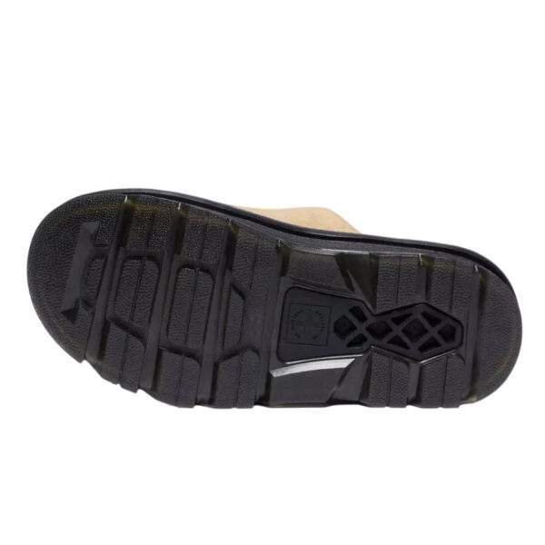 סנדלי דר מרטינס פלטפורמה | Dr. Martens Zebzag Suede Platform Slides Tan
