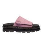 סנדלי דר מרטינס פלטפורמה | Dr. Martens Zebzag Suede Platform Slides Dusty Rose Pink
