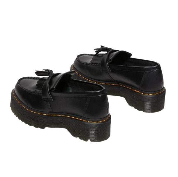 ד״ר מרטנס | Dr. Martens Adrian Leather Platform Tassel Loafers Black Smooth